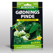 Hornum gødningspinde - grønne planter 30 stk. 